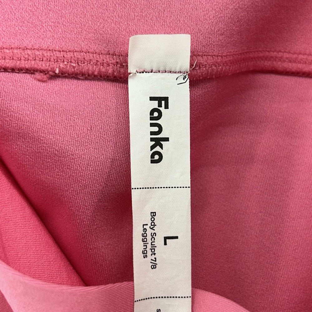 Fanka Body Sculpt Compression Leggings Women Size Large Pink Activewear - Picture 3 of 8